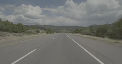 Front driving plate - Highway 70 at Mile 5 Sevier Vídeo Stock 288517818