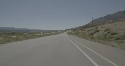 Front driving plate - Highway 70 at Mile 72 Parachute Video stock 291868149