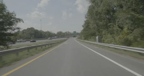 Front driving plate - Highway 95 at Highway 123, Lorton Stock Footage 284889600