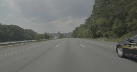 Front driving plate - Highway 95 at Russell Road, Boswell's Corner Stock Footage 284896313