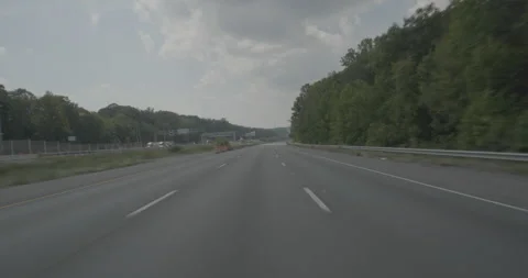 Front driving plate - Highway 95 at Midway Island, Garrisonville Stock Footage 284897486