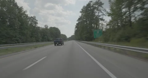 Front driving plate - Highway 95 at Slagles Lake Road, Emporia 스톡 동영상 284975360