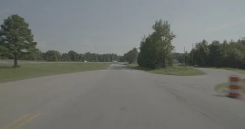 Front driving plate - Highway 95 at Highway 46, Roanoke Rapids 스톡 동영상 284986561