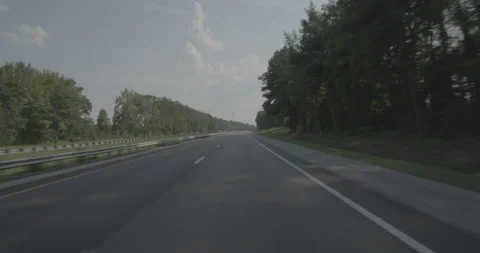 Front driving plate - Highway 95 at Justice Branch Road, Heathsville Stock Footage 284993376