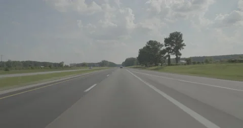 Front driving plate - Highway 95 at Highway 561, Heathsville Stock Footage 284994012