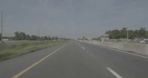 Front driving plate - Highway 95 at Commerce Avenue, Lumberton Stock Footage 285037545
