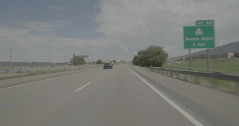 Front driving plate - I-15 at Mile 60 Cedar City Stockbeeldmateriaal 288426405