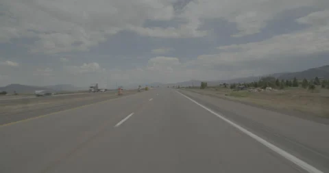 Front driving plate - I-15 at Mile 70 Summit Stockbeeldmateriaal 288435450