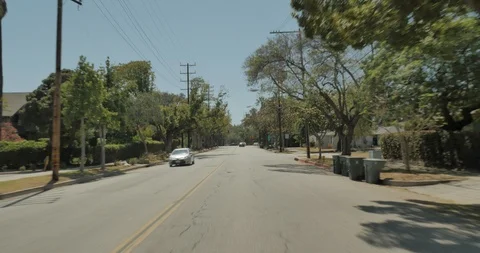 Front driving plate - Orange Grove Ave at Columbia St, Pasadena Stock Footage 101930256