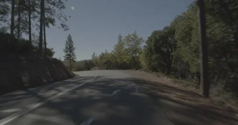 Front driving plate - Smith Station Road at Mile 6, Greeley Hill Stock Footage 295059353
