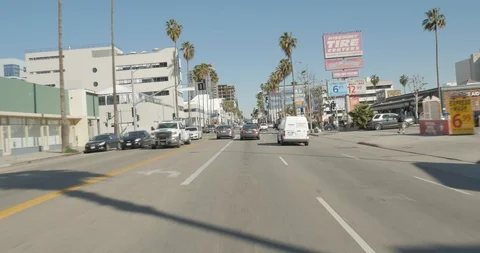 Front driving plate - Sunset Blvd at Argyle Avenue, Hollywood Stock Footage 113765951