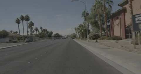 Front driving plate - Sunset Boulevard at South Pecos Road, Las Vegas Stock Footage 293941127