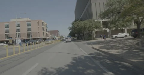 Front driving plate - West Dean Keaton Street at Guadalupe Street, Austin Stock Footage 253495751