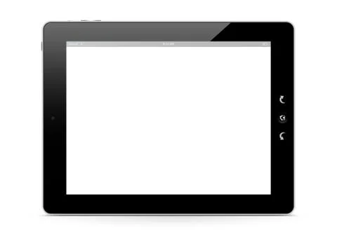 The Front of a E-Book Reader - Illustration Illustrazione stock