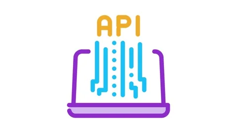 Front end api Icon Animation Stock Footage 145269583