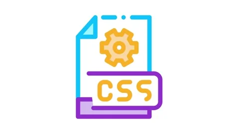 Front end css code Icon Animation Stock Footage 145269552