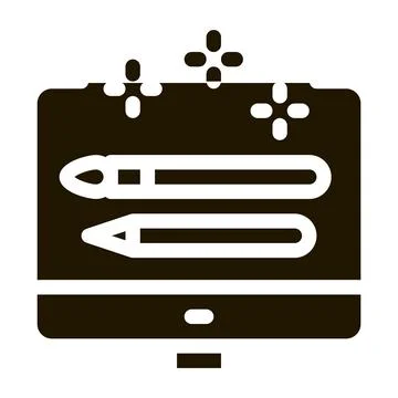 Front end design icon Vector Glyph Illustration Stockillustratie