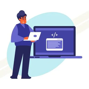 Front-end-developer Illustrazione stock