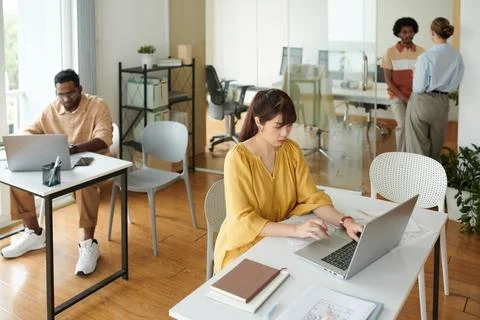 Front-end Developer Working on Mobile App Stock Photos