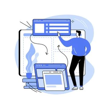 Front end development abstract concept vector illustration. Stock-Illustration