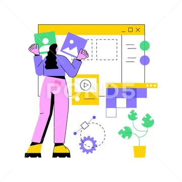 Front end development abstract concept vector illustration. Illustration