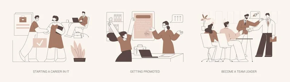 Front end development isolated cartoon vector illustrations se Stock Illustration