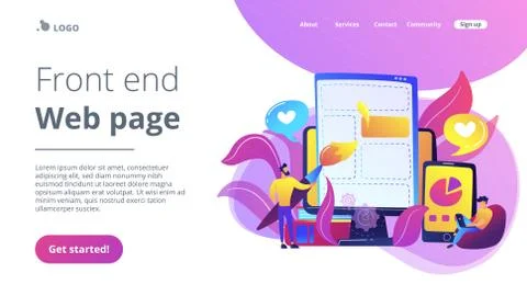 Front end development it concept vector illustration 스톡 일러스트