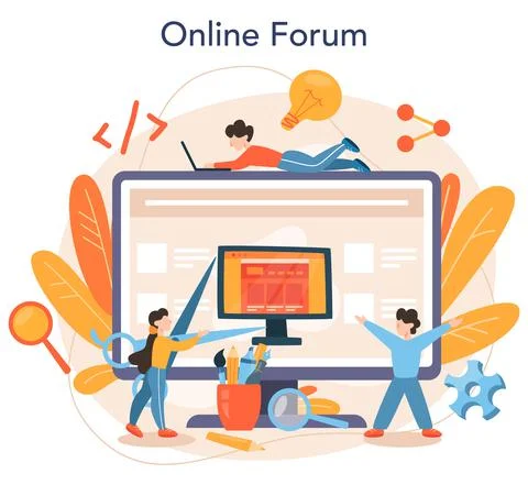 Front-end development online service or platform. Website 스톡 일러스트