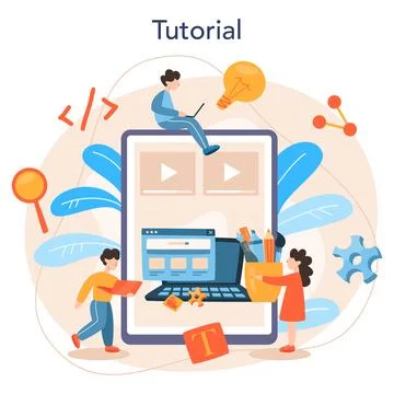 Front-end development online service or platform. Website Stock Illustration