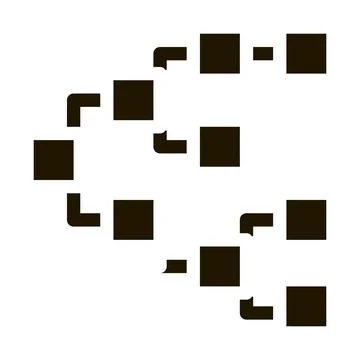 Front end hierarchy icon Vector Glyph Illustration Stock Illustration