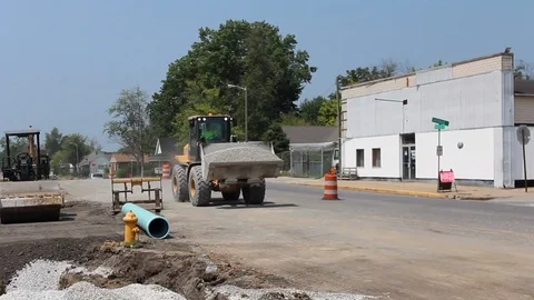 Front End Loader moving. Stock Footage 103185904