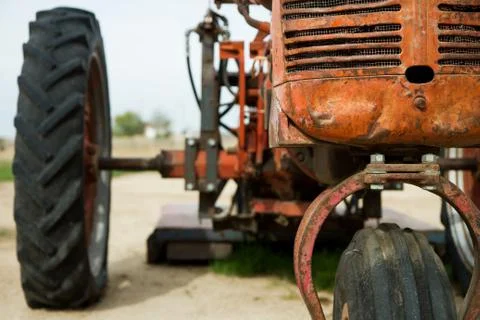 Front end of a tractor Stock Photos