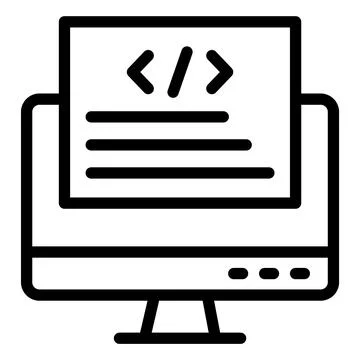 Front end Vector Icon Design Illustration Illustrazione stock