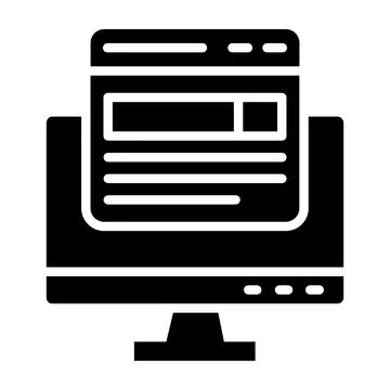 Front end Vector Icon Design Illustration Stock Illustration