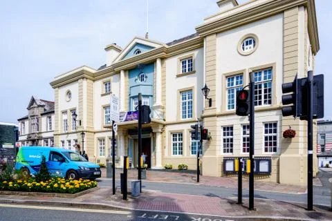 Front facade of Coronation Hall Built to commemorate the King George V Stock Photos