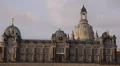 Front Facade Dresden Visual Fine Arts Academy German University Famous Buildings HD Footage