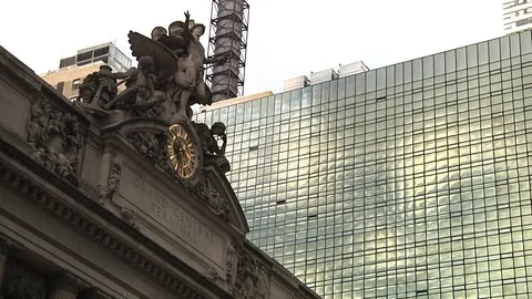 Front Facade of Grand Central Terminal, New York City Video stock 71509832