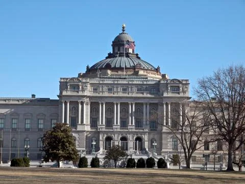 Front facade library of congress Stock Photos