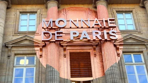 Front facade of the Monnaie de Paris building in central Paris Stock Footage 337344108