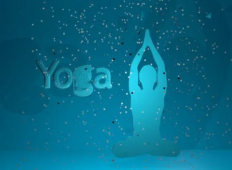 Front facing yoga position Stock Illustration