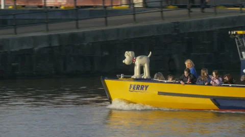 Front of Ferry boat Vídeo Stock 44474035
