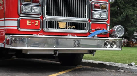 Front of fire truck Stock Footage 23757327