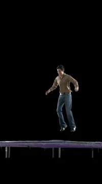 Front Flip in Jeans Stock Footage 79806