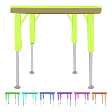 Front folding table vector cartoon graphic Stock Illustration