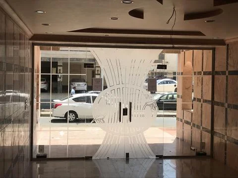 The front gate  of the building Stock Photos