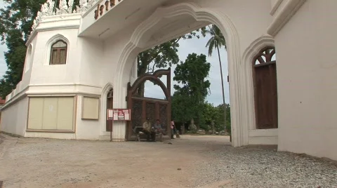 Front gate c Stock Footage 477617