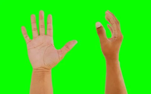 Front hand open and ready to help or receive.. Stock Photos