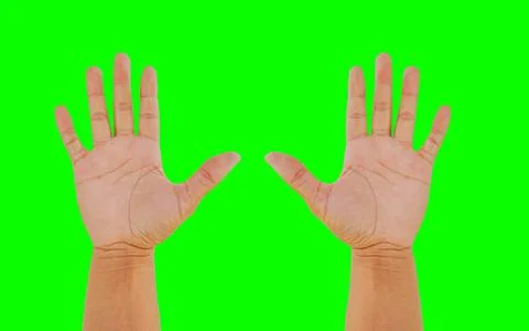 Front hand open . Stock Photos