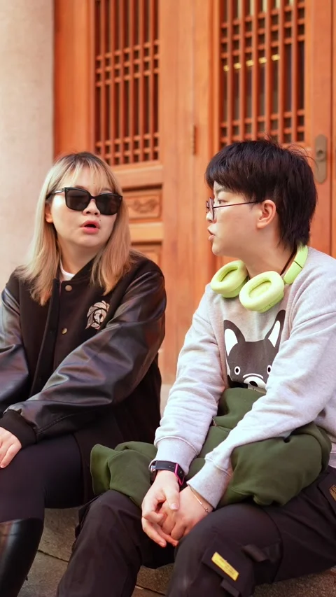 In front of a historic building on public roads on weekends in Shanghai, China. Video stock 302425962