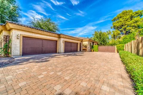 The front of a house Stock Photos